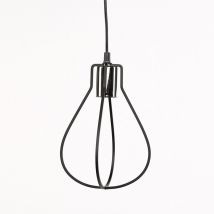 Simla - LSW516.1 – Set 3 x Aufhängungen "Fouet" métal noir – 13x13x26 cm