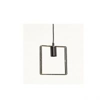 Simla - LSW528.1 - 2 x Lampes Suspension Carré métal or - 20x4.5x22.5CM