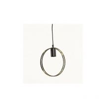 Simla LSW529.1 - 2 x Lampes Suspension Ronde métal OR - 22.5x4.5x25CM
