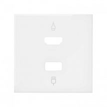 100 Cache pour connecteur hdmi + usb blanc mat 10001095-230 - Simon