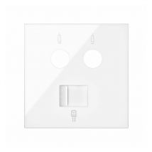 100 - Cache pour prise r-tv + sat avec RJ45 2M 10000072-130 - Simon