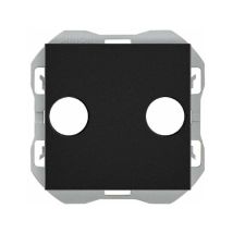 270 Couvercle pour prise r-tv + sat noir mat 20000053-098 - Simon