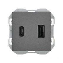 270 Duales USB-Ladegerät a + c 3.1A Quickcharge Titan 20000296-096 - Simon