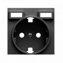 Simon - 82 Concept Cache de fond prise schuko 2 usb 2.1A type a titane 8200049-096