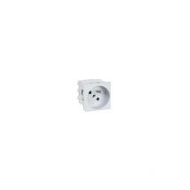 Simon - K22/9 2P Franco-Belgian power socket K45 quick connection snow white