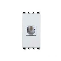 Presa telefonica rj11 6/4 colore bianco 10411.b - Simon Urmet