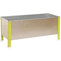 Giardino urbano in metallo Simon Rack con viti colore verde/galvanizzato 410x1200x400 mm Made in Spain