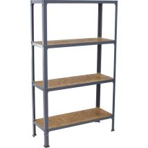 Simonrack - tagère métallique Simon Rack sans vis gris/osb 4 étagères 1600x800x300 mm Fabriquée en Espagne