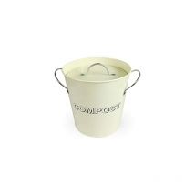 Simpa - 6L Cream Compost Food Waste Recycling Bin Caddy