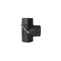 Simple paroi acier 2 mm - Té 90° double clapet (Bypass) 160 mm