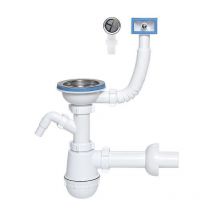 Simple vidange bouteille d'évier cuisine siphon 115mm lavage entrée