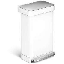 Mülleimern - Mülleimer mit Einsatz für die Beutel, 45 l, Weiß CW2027 - Simplehuman