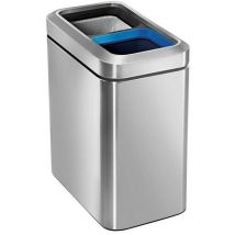 Mülleimern - Offner Mülleimer zur Mülltrennung 20 l, Edelstahl gebürstet CW1470 - Simplehuman