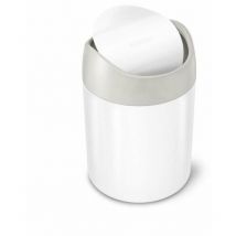 Pattumiere - Pattumiera Mini da tavolo 1,5 l, bianco CW2079 - Simplehuman