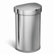Poubelles - Poubelle sans contact avec commande de mouvement , 45 l, inox brossé ST2009 - Simplehuman