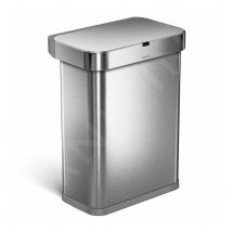 Poubelles - Poubelle sans contact avec commande de voix et de mouvement, 58 l, inox brossé ST2031 - Simplehuman