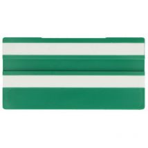 Simplex Écriteaux vides, 100 x 50 mm, vert avec 2 languettes vides