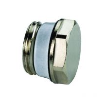 Flamco Blindstopfen Exclusiv g 3/8' Außengewinde Messing vernickelt