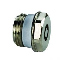 Simplex - Flamco Luftstopfen a Exclusiv g 3/8' Außengewinde Messing vernickelt