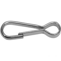 Reiher - Simplex Mini Karabiner Schlüsselanhänger Haken Größe 40 Mm Stahl Verzinkt