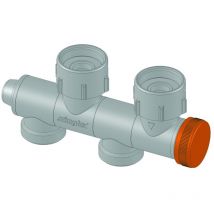 Kappe für Hahnblock Variocon Messing vernickelt mit Dichtscheibe - Flamco