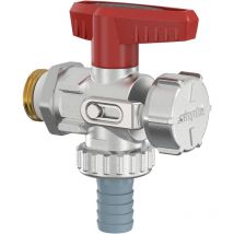 P-pro - Simplex kfe Kugelhahn 1/2'' Flügelgriff Eck Eckausführung mit sv selbstdichtend vernickelt F10671