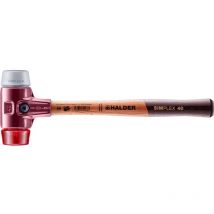 Simplex Schonhammer ø 40 mm TPE-mid grau / Plastik rot mit Tempergussgehäuse - Halder