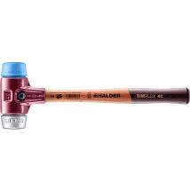 SIMPLEX-Schonhammer, TPE-soft / Weichmetall mit Tempergussgehäuse und hochwertigem Holzstiel D=40 mm 3019.040