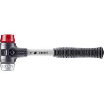 Halder - SIMPLEX-Schonhammer, Plastik / Weichmetall mit verstärktem Tempergussgehäuse und Fiberglasstiel D=40 mm 3769.040