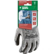 Satz Mit Schwarzen Latex-beschichteten Schnittschutz-handschuhen, Palmenseitig, Simply Pro Sc580l, Größe 10 – 5 Stück