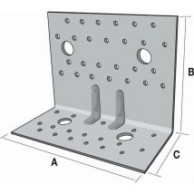 Staffa grandangolare simpson - A150xB121xC79 mm - AG922