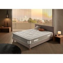 Matelas Royal Madeira 90 x 200 - Équilibre entre Fermeté et Douceur - Ressorts Ensachés Healthy Spring & Mémoire de Forme hr - 25cm d'Epaisseur