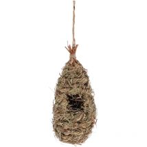 Simulation de nid d'oiseau, tissage de paille, nid d'oiseau suspendu, nichoir tissé pour balcon