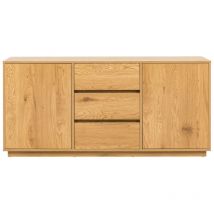 Drawer - Buffet 2 portes, 3 tiroirs en bois L180cm - Bois clair - since