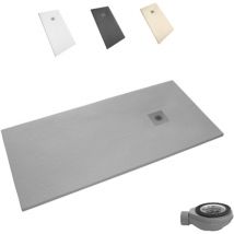 Sindesliz - Plato Ducha antideslizante stone gris. Carga Mineral - Extraplano 120x90. Garantía 3 años.