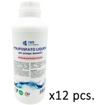 Flüssiger Polyphosphatnachfüller Für Dosierpumpen 1 Kg Flasche Polyphosphat Antikalk Und Antikorrosionsmittel Speziell Für Dosierpumpen Packung Mit 12