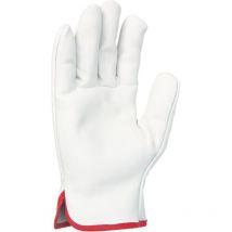 Paire de gants tout fleur de bovin - Coloris naturel - Serrage élastique - Taille 11 - 56GN10 - Singer