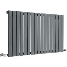 Greenedhouse - Single Flat Panel Radiator Anthracite 600mm High 1428mm Wide