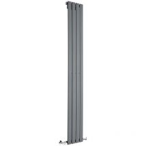 Single Tall Vertical Flat Panel Radiator Anthracite 1800 High 272 Wide
