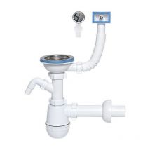 Aniplast - 115mm Single Kitchen Sink Drain Waste P-Trap Wash Machine