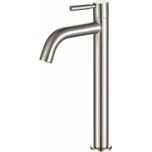 WAY - Tigrezy Single Handle Stainless Steel Cold Water Faucet Bathroom Sink Faucet Basin Faucet