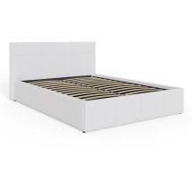 Gfw Side Lift Ottoman Storage Bed Small Double White