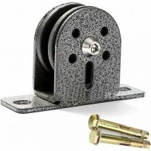 Odipie - Single Pulley, Silent Pulley, Stainless Steel Swivel Lifting Rope Pulley Silent Pulley Heavy Duty Swivel Rope Pulley for Exercise