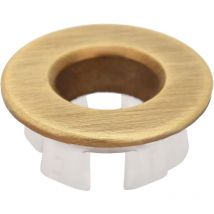 Lokiua - Sink Overflow Ring Insert Brass Round Overflow Cover in Replacement Parts for Kitchen Bathroom Basin, Available in 4 Colors(Bronze)