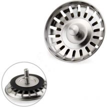 Lokiua - Sink Strainer, Stainless Steel Sink Strainers, 80mm Diameter Kitchen Sink Stopper, Sink Drain Stopper Protector for Kitchen Bathroom Shower