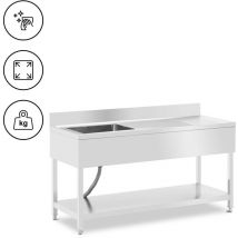 Royal Catering - Sink Unit - 1 basin - stainless steel - 160 x 60 x 97 cm
