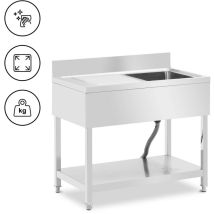 Royal Catering - Sink Unit - 1 basin - stainless steel - 180 x 60 x 97 cm
