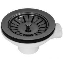 Sinkett sinket black siphone stopper stainless steel pvc 1 1/2′′ 90mm