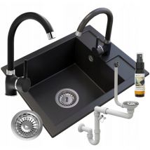 Granitan - sinkwell éventuelle granit noir cuisine sur pied batterie best
