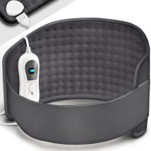 Sinnlein - Ceinture Lombaire Chauffante Anthracite Ceinture Thermique Electrique Contre le Mal de Dos & Sciatique 3 Niveaux de Température et Arrêt